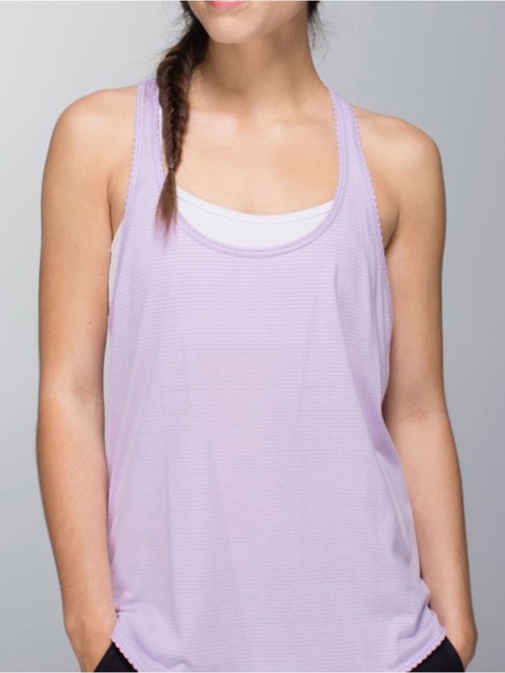 LULULEMON Racerback Active Tank, scallop edges, size 8/10